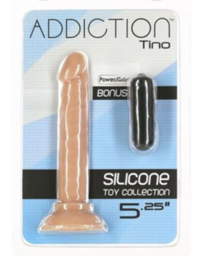 Kleine siliconen penis dildo Addiction Tino 13 cm.