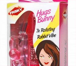 Roze Hugs Bunny dubbele stimulatie vibrator