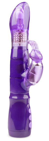 Rabbit vibrator met clitoris en G-spot stimulatieRabbit vibrator met clitoris en G-spot stimulatie