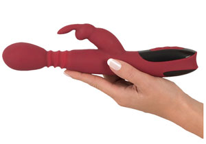 Stotende, Roterende & Verwarmende Rabbit Vibrator