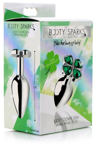 Metalen buttplug met klavertje vier - Lucky Clover - Booty Sparks