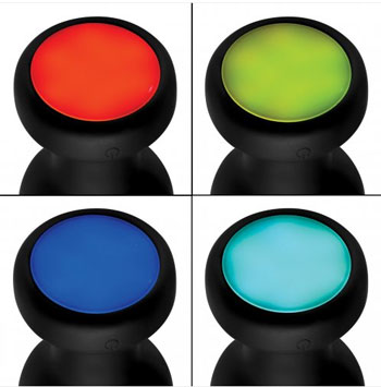 Vibrerende Buttplug met gekleurde led-lampjes